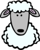 Sheep Head Template Clip Art