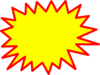 Starburst No Drop Shadow Clip Art