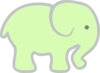 Light Green Elephant Clip Art