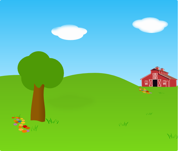 Farm Background Clip Art at Clker.com - vector clip art online, royalty