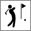 Hotel Icon Near Golf Clip Art