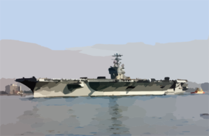 The Aircraft Carrier Uss Carl Vinson (cvn 70) Departs San Diego Harbor For The Return Trip To Her Homeport Of Bremerton, Washington Clip Art