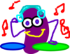 Purple Jelly Bean Clip Art