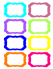 Colorful Tags Clip Art