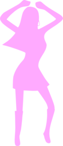 Pink Dancing Lady Clip Art