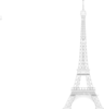 Eiffel Tower Gray Clip Art