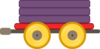 Train Car Purple Clip Art