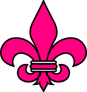 Pink Fleur De Lis Clip Art