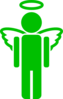 Green Angel Clip Art