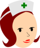 Nurse-red Clip Art