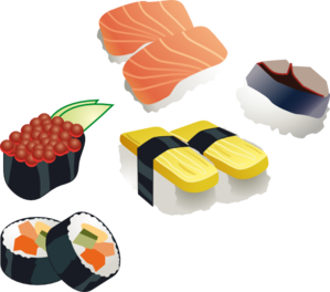 Sushi Invitation Clip Art