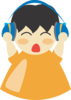 Boy With Headphones 3 Clip Art
