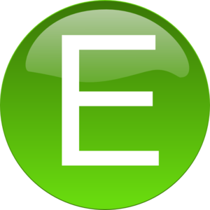 Green E Clip Art