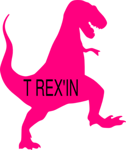 Pink T-rex Clip Art
