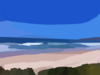 Abstract Beach Landscape Clip Art