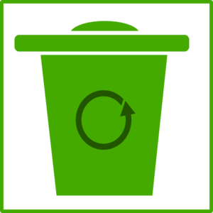 Green Trash Icon Clip Art