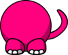 Pink Tri Ceratops Body Clip Art