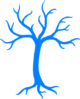 Blue Dead Tree Clip Art
