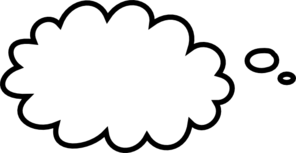 White Thought Bubble Clip Art