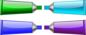 Color Tube Green Blue Purple Cyan Clip Art