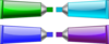 Color Tube Green Blue Purple Cyan Clip Art