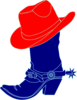Red Cowgirl Hat And Boot Clip Art