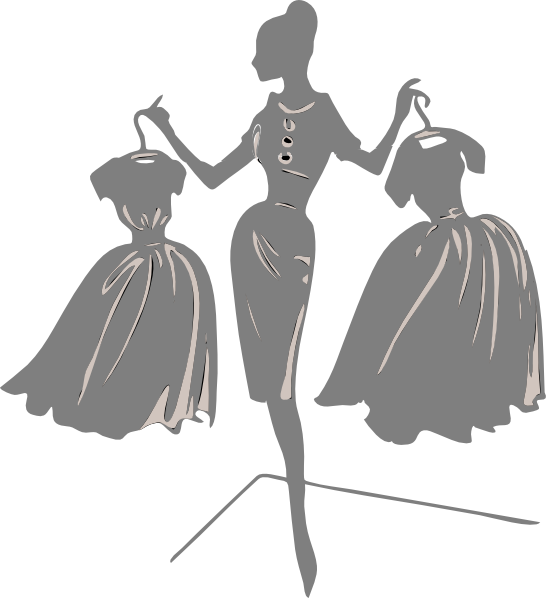 Gray Bride With Dresses Clip Art at Clker.com - vector clip art online