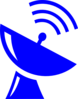 Blue Satellite Clip Art