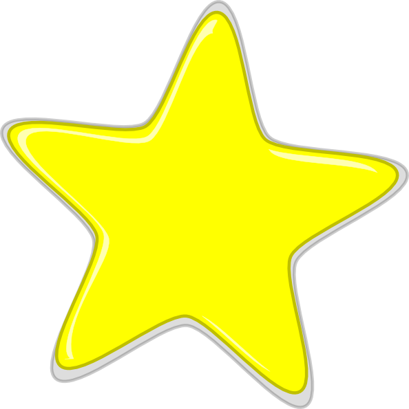 Yellow Star Edited2 Clip Art at Clker com vector clip 