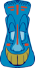 Blue Tiki Clip Art