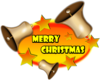 Merry Christmas Bell Banner Clip Art