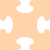 Jigsaw Piece Orange Clip Art