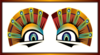 Colorful Sphinx Eyes Clip Art