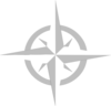 White Compass Rose Clip Art