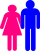 Boy And Girl Stick Figure - Together Clip Art