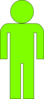 Body Icon Light Green Clip Art