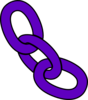 Dark Violet Chain Clip Art