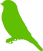 Lighter Green Bird Clip Art