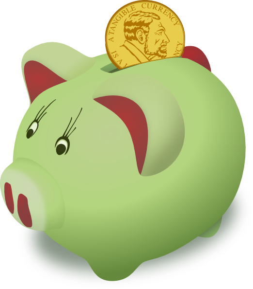 Piggy Bank Clip Art at Clker.com - vector clip art online, royalty free ...