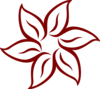 Maroon Flower Clip Art