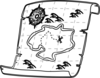 Treasure Map Outline Clip Art