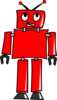 Red Robot Clip Art