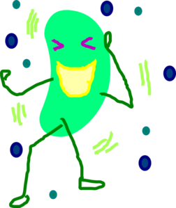 Green Jelly Bean Laugh Clip Art