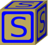 Letter S Block Clip Art