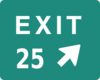 Exit 25 Clip Art