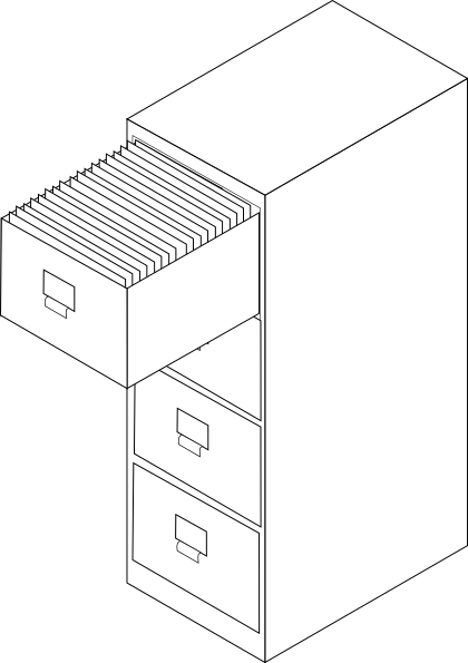 Filing Cabinet White Clip Art at Clker.com - vector clip art online