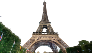 Eiffel Tower, No Sky Bg Clip Art