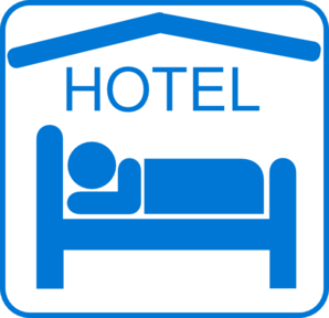 Hotel Sleeping Accomodation Clip Art - Black/white Clip Art