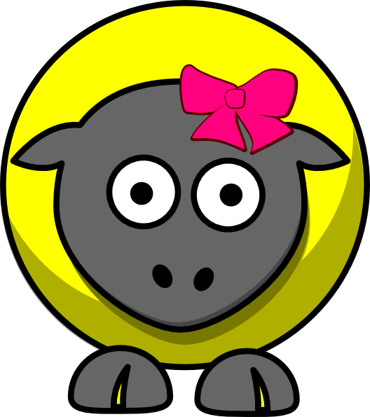 Sheep Cartoon Clip Art at Clker.com - vector clip art online, royalty