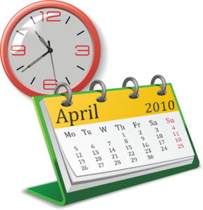 Clock And Calendar Clip Art
